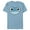 Ocean Blue, variant on Frozen 2 Bruni Cute Salamander Big Face - Short Sleeve Blended T-Shirt for Adults - Customized-Denim Snow Heather