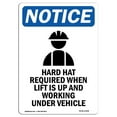 thumbnail image 1 of SignMission OS-NS-A-1218-V-13248 12 x 18 in. OSHA Notice Sign - Hard Hat Required, 1 of 1