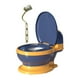 thumbnail image 2 of Bebé Orinal Inodoro Inodoro Realista Incluye Cepillo de Limpieza Tamaño Compacto Entrenamiento Transición Orinal Asiento Orinal Extraíble Bebés Niños Asiento PP Azul, 2 of 8
