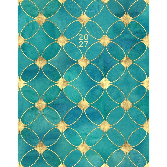 Willow Creek Press Royal Trellis 2027 7.5" x 9.5" Booklet Monthly Planner (67413)