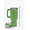 Green, variant on Thirstee 40 oz Rhinestone Tumbler, Double-Walled, Leak-Proof, Sky Blue Bling Travel Mug