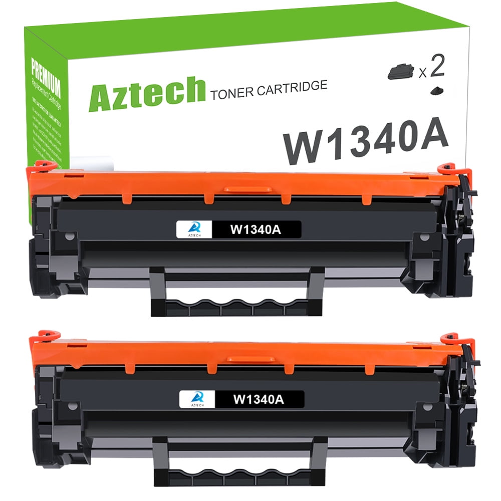 Aztech 2 Pack 134a W1340a Toner Cartridge Without Chip Compatible For Hp 134a W1340a 134x W1340x 