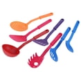 thumbnail image 2 of Bienvenido Juego de utensilios de cocina de plástico de 7 piezas, espátula antiadherente, cuchara para sopa, colador de fideos, utensilios de cocina, 2 of 8