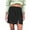 A-Black24, variant on XIAONU Corduroy Mini Skirt For Women Side Slit Retro Casual Skirts Fall Elegance Office Work Wear Skirt