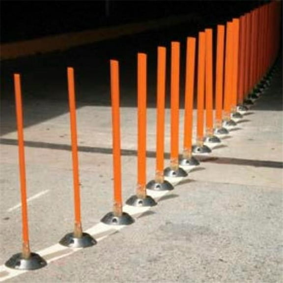 Vestil Manufacturing 269112RG Surface Mount Flexible Stake - 36 in. - Orange