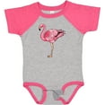thumbnail image 3 of Inktastic Pink Flamingo Boys or Girls Baby Bodysuit, 3 of 5