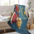 thumbnail image 6 of YAZAOO Travel Blanket Camping Blankets Fashion Fluffy Duo in Bloom Patten, 6 of 8