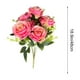 thumbnail image 3 of Ramo de 7 Rosas Búlgaras Artificiales para Proyectos de Hogar, Jardín, Flores Falsas, Adornos Decorativos, 3 of 6