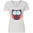 thumbnail image 3 of Inktastic Owl Women's V-Neck T-Shirt, 3 of 5
