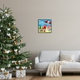 thumbnail image 3 of Stupell Industries Coastal Christmas Scene Holiday Painting Black Framed Art Print Wall Art, 17 x 17, 3 of 9