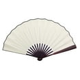 thumbnail image 4 of Dekaim Foldable Wedding, Dance Paper Hand Fan, White, 4 of 8