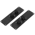 thumbnail image 2 of Placa De Conector De Altavoz De Metal, Placa De Conector Dual De Altavoz Conectores De 2 Cañones De Servicio Pesado Fácil Para Altavoz De 6 A 18 Pulgadas, 2 of 8