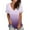 Purple, variant on 2026 under $5 asdoklhq Womens Plus Size $5,Women's Gradient Printed Blouse V-neck Short Sleeve Loose T-shirt Tops