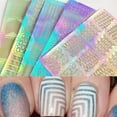 thumbnail image 6 of UDIYO 3 Sheet Nail Art Transfer Stickers Decal 3D Design Manicure Tips Decoration Tool, 6 of 6