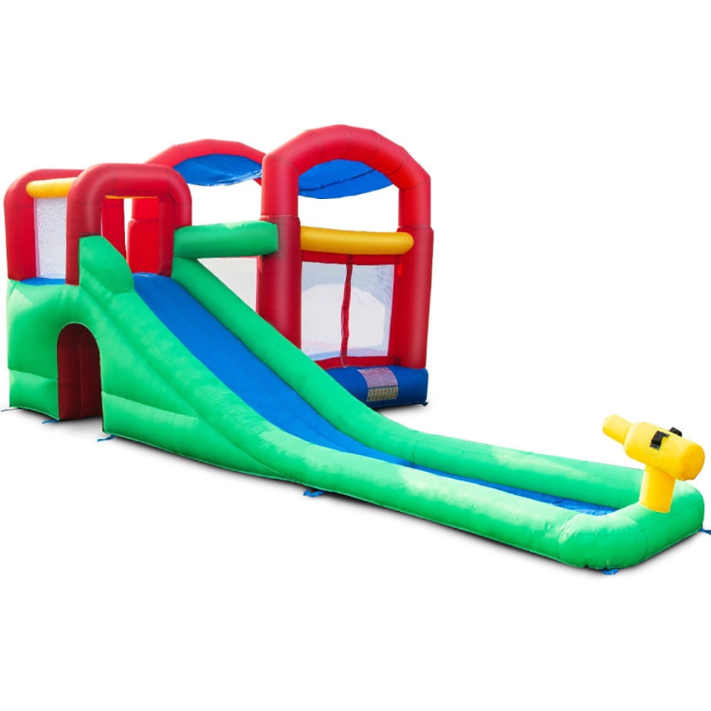 Aimee Lii Inflatable Moonwalk Slide Bounce House with Storage Bag, Kids Bounce House for 3-10