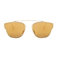 thumbnail image 4 of OWL Womens Round Sunglasses Gold Bridgeless Ladies Mirrored Sun Glasses, 4 of 4
