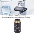 thumbnail image 4 of Lente Objetivo Plana, Vidrio óptico De aleación De Aluminio Con Rosca RMS De 20,2 Mm Para Microscopio Biológico, Con Alta Transmitancia De Luz Para Uso Educativo En Laboratorio, 4 of 7