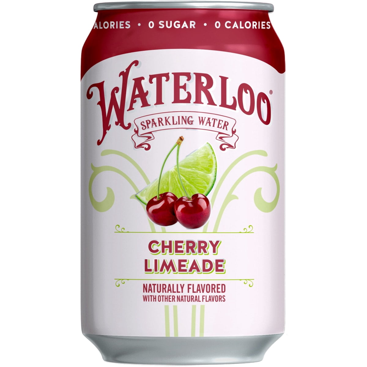 (6 pack) Waterloo Sparkling Water, Cherry Limeade, 12 fl oz, 8 Pack Cans