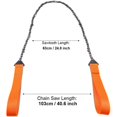 thumbnail image 3 of 2 piezas de motosierra portátil con asas de cuerda, kit de nailon de paracaídas multifunción, sierra de cable para equipo de supervivencia, camping, caza (color naranja) guantes de jardinería esquí esquí Gafas de esquí, 3 of 5