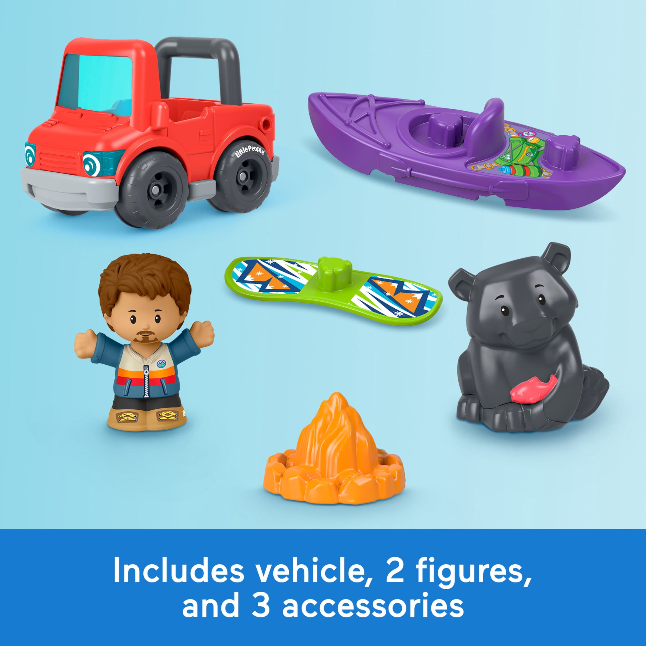 Fisher-Price Little People Ultimate Mountain Playset, Vehicle, Figures & Pieces for Toddler Play