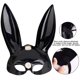 thumbnail image 4 of Disfraz de máscara de conejito para mujer Media máscara de conejo negro para Halloween Accesorio de mascarada de Pascua Sailing Electrónica, 4 of 5