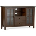 thumbnail image 3 of Artisan 53 inch Wide Solid Wood Tall TV Stand in Russet Brown For TVs up to 60 inches, 3 of 12