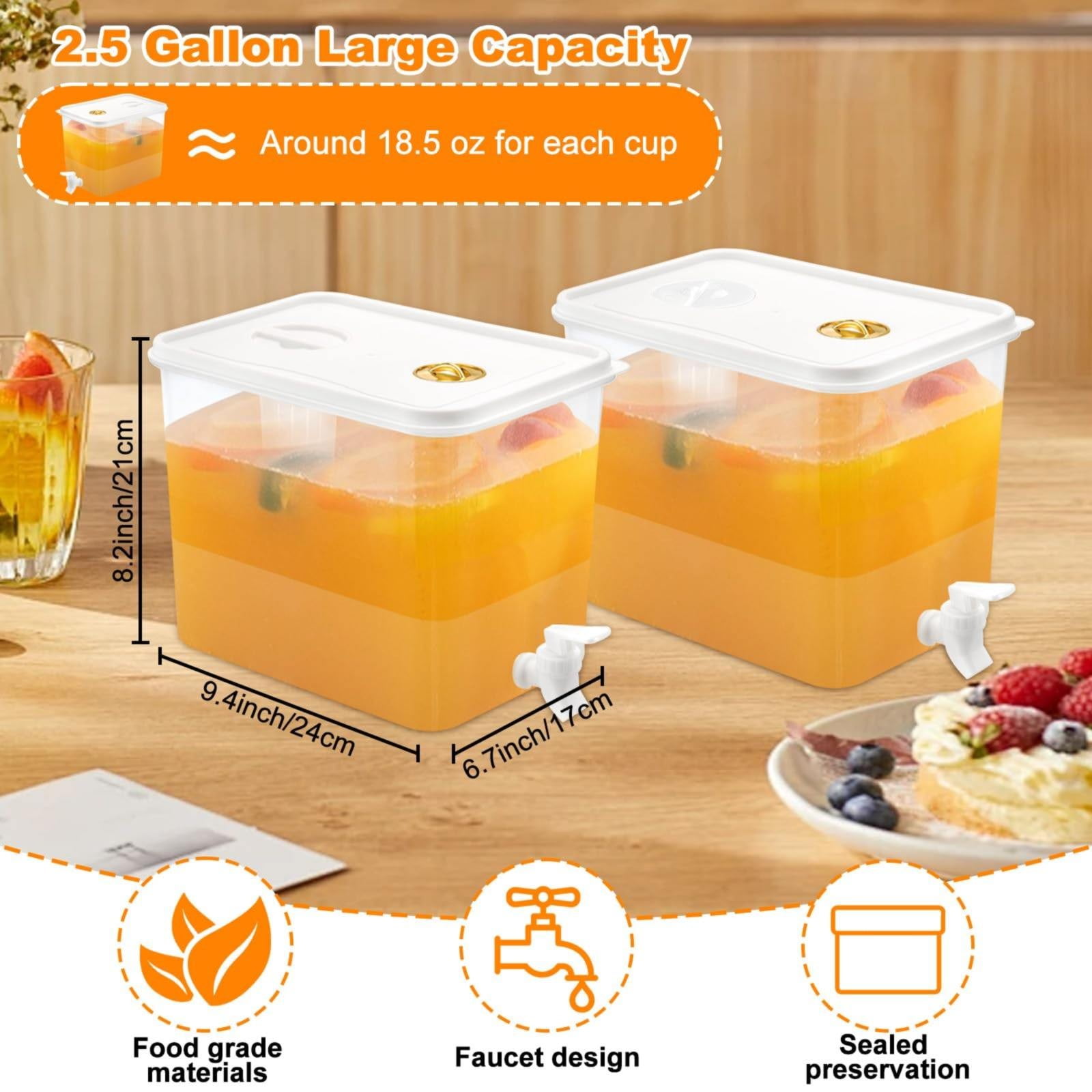 Halloween Saving 2024！2 Packs(Save 10%) - Food Storage,2.5 Gallon ...