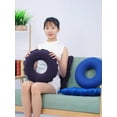 thumbnail image 5 of TRIANU Inflatable Donut Cushion for Tailbone Pain, Hemorrhoids, Sciatica, Relief Cushion for Office Chair, Car, Seats, Travel, Wheelchair, Dark Blue, 5 of 9