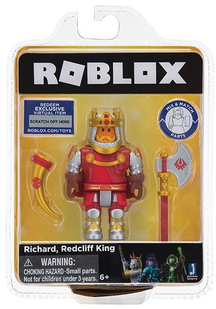 Roblox Celebrity Collection Richard Redcliff King Figure Pack Includes Exclusive Virtual Item Walmart Com Walmart Com - roblox king