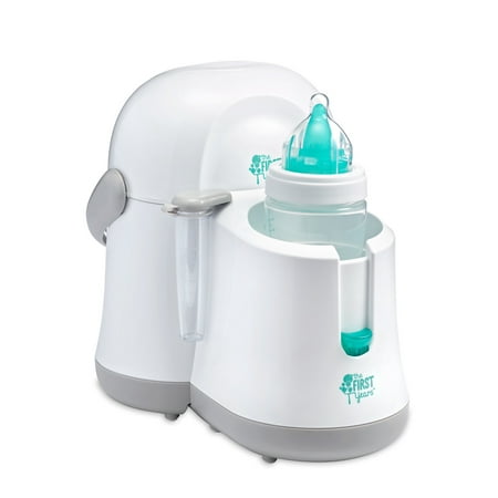 The First Years 3-in-1 Bottle Warmer & Cooler, Baby Bottle Holder and Sterilizer With Auto