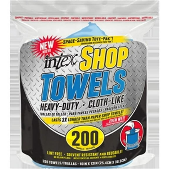 269229 Shop Towels Blue, Pack of 6 - 200 Count