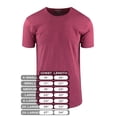 thumbnail image 3 of ShirtBANC Hipster Hip Hop Long Drop Cut Mens Shirt Curved Hem Heather Tshirts, 3 of 7