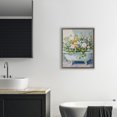 thumbnail image 3 of Stupell Industries Modern Vintage Bathtub Bouquet Overgrowth Brown Floating Frame Canvas Art, 17 x 21, by The Prints Vibe, 3 of 8