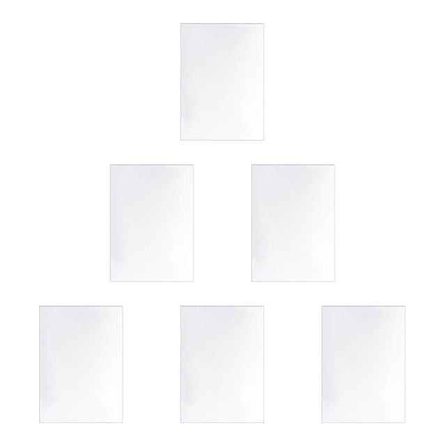 Sidaley Paleta de mezcla plana de 6 piezas, bandeja de pigmento acrílico transparente, tablero de pintura para manicura, suministros para estudiantes y Kits de experimentos de química