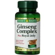 Nature's Bounty Ginseng Complex Plus Royal Jelly Capsules 75 ea (Pack of 2)
