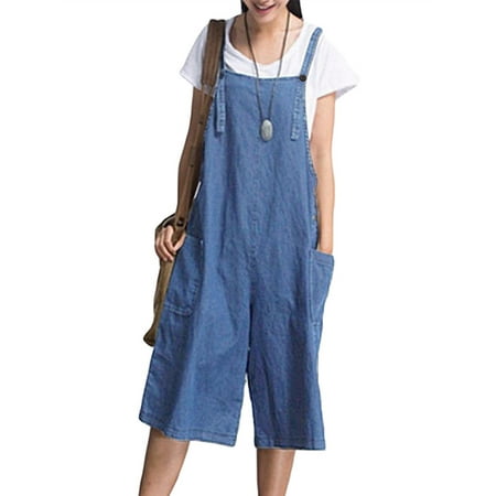 

Womens Jumpsuits Strap Dungaree Overalls Harem Jeans