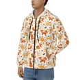 thumbnail image 3 of Naloa Flower Fox Men’s Hoodies, Zip up Hoodie, Sweatshirts,Hoodies for Men Sizes S-3XL-Small, 3 of 5