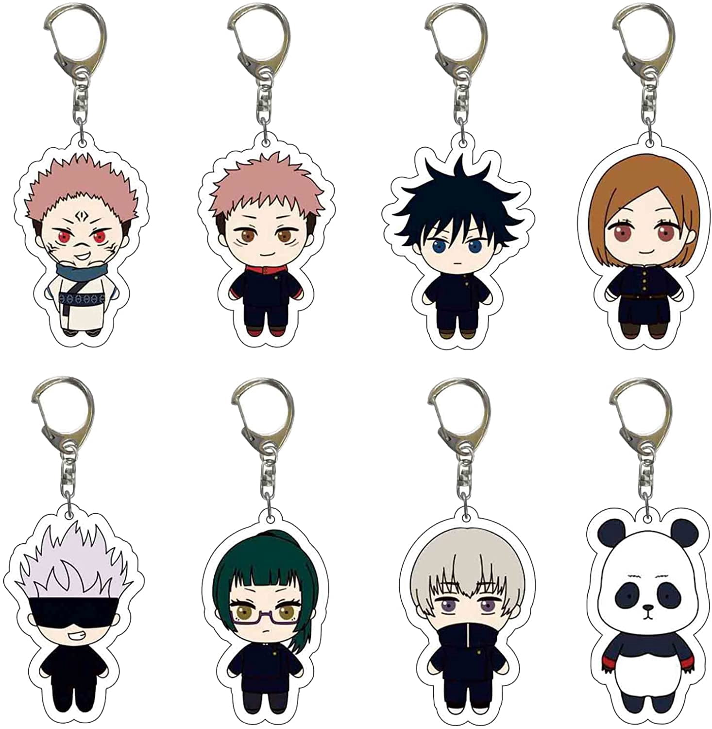 Anime Keychain, Jujutsu Kaisen Figure Enamel Pendant Key Chain Assecories, Nanami Kento Key Rings for Women Men Keychains