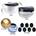 thumbnail image 4 of Lámparas de pared para exteriores con luz solar LED Shaofei impermeable negra cálida, 4 of 5
