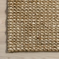thumbnail image 5 of nuLOOM Teresia Casual Handwoven Jute Area Rug, 7' 6" x 9' 6", Teresia Natural, 5 of 9