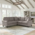 thumbnail image 7 of Hudson 87W L Shaped Sectional Couch in Beige Herringbone Fabric, 7 of 7