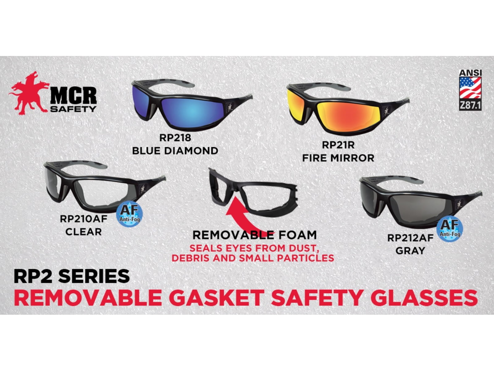 Reaper RP2, Safety Glasses, MAX36 Dual Coating, Gray Lens, Black Frame, Full-Frame 22JJ50