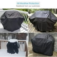 thumbnail image 4 of Barbecue Cover, Outdoor BBQ Cover, Waterproof Plancha Cover, Anti-Dust (145*61*117cm Black), 4 of 4
