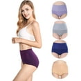 thumbnail image 7 of 5-Pack Women's High Waist Tummy Control Panties Cotton Underwear No Muffin Top, 7 of 7