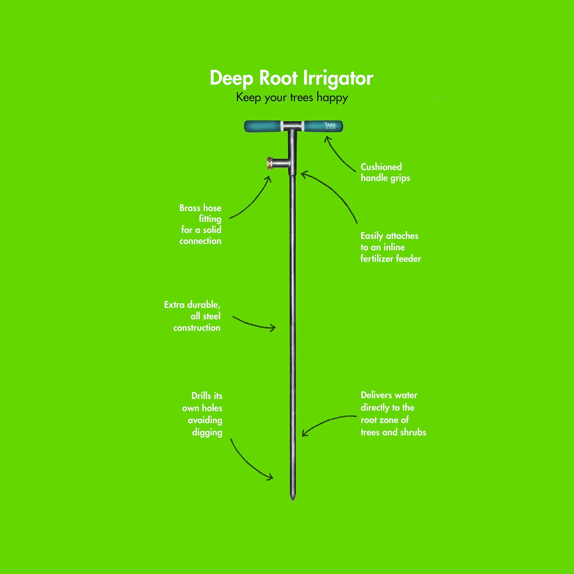Yard Butler WST1 Tree Deep Root Drip Watering Irrigation System Irrigator Tool