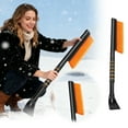 thumbnail image 1 of BotaniNest 2 In 1 Brush And Ice Scraper With Foam Grip Handle For Winter Windshield Cleaning And Frost Removal On Vehicles, 1 of 7