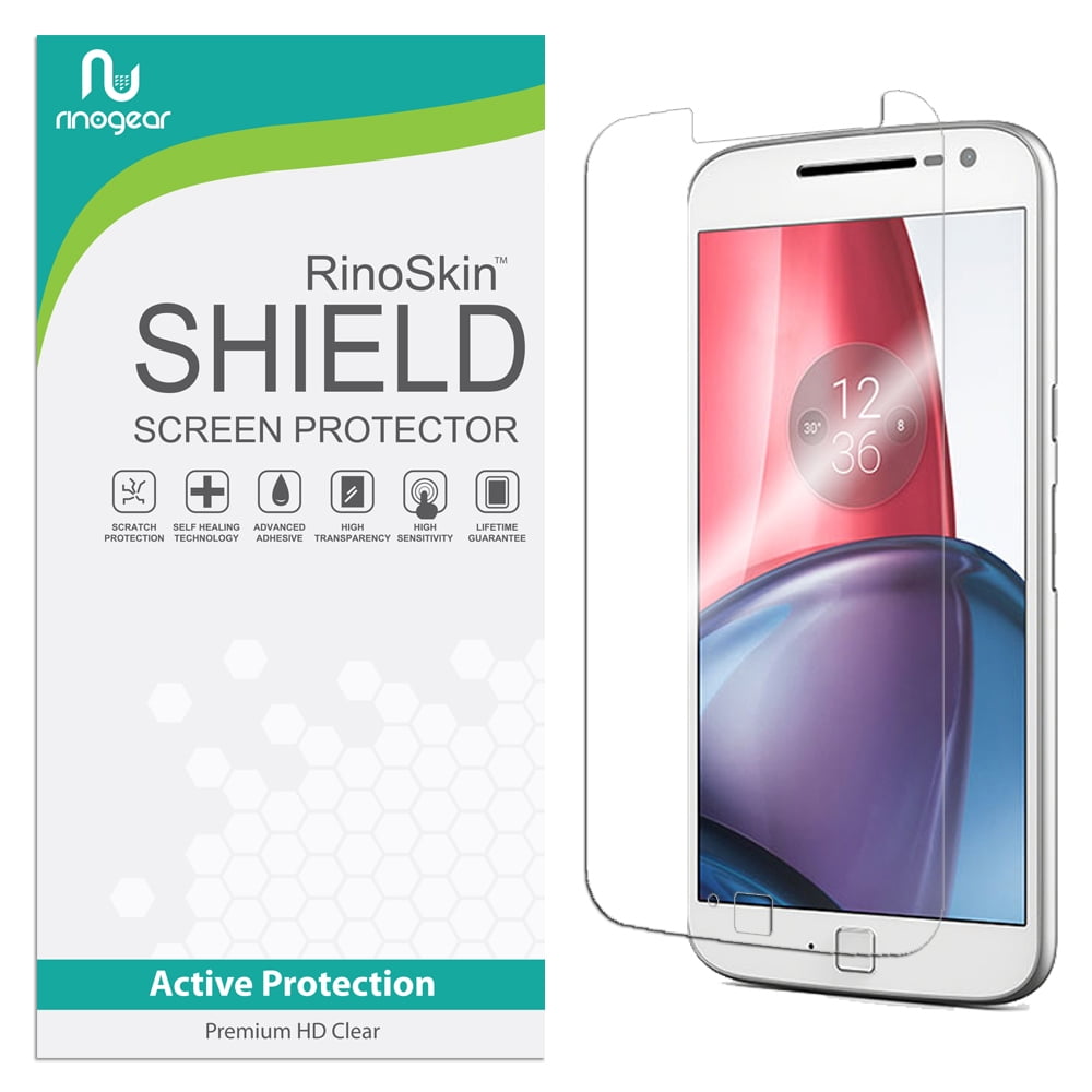 Blokkeren Briesje Tegenover RinoGear Screen Protector for Moto G4 Plus Case Friendly Accessories  Flexible Full Coverage Clear TPU Film - Walmart.com