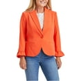 thumbnail image 6 of Peace of Cloth one button ruffle sleeve blazer by Curated Brands, 6 of 8