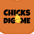 thumbnail image 4 of Inktastic Chicks Dig Me Boys Baby Bib, 4 of 4