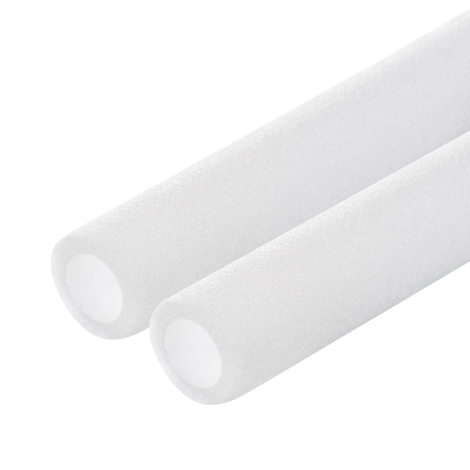 2x Pipe Insulation Foam Tubes - 10mm ID X 22mm OD X 3ft Long - White